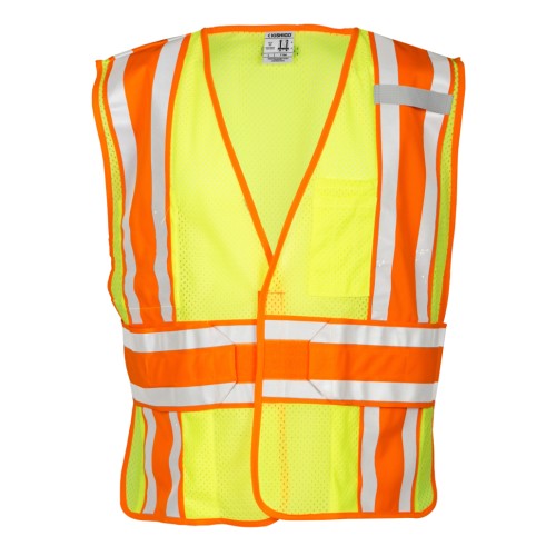 4-Season Ultra-Cool Breakaway Safety Vest - Yellow/Lime