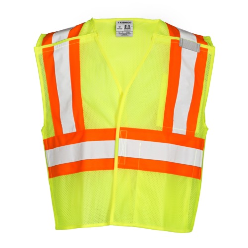 Ultra-Cool Mesh Breakaway Safety Vest - Yellow/Lime
