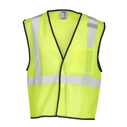 Economy Series 1-Pocket Mesh Safety Vest - Yellow/Lime
