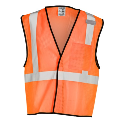 Economy Series 1-Pocket Mesh Safety Vest - Orange