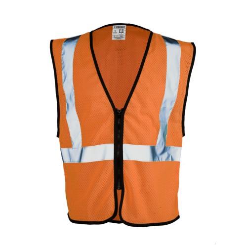 Zipper Mesh Vest ORANGE