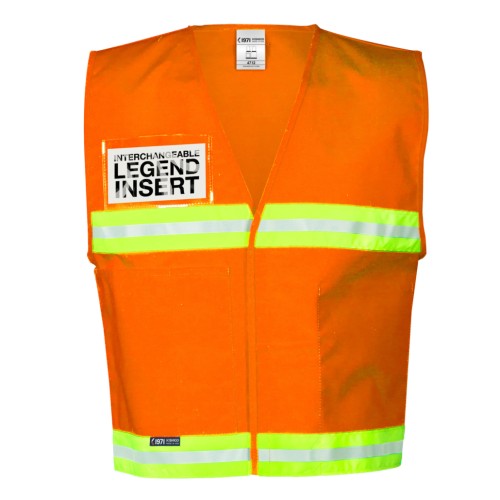 4712 Series Incident Command Vests- HI- VIZ ORANGE LARGE