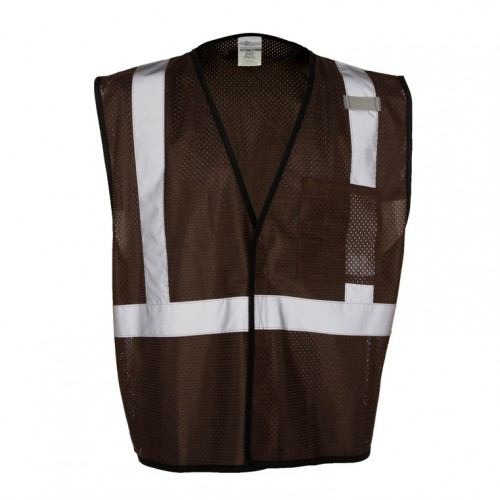 Enhanced Visibility Brown Mesh Vest  4X/5X