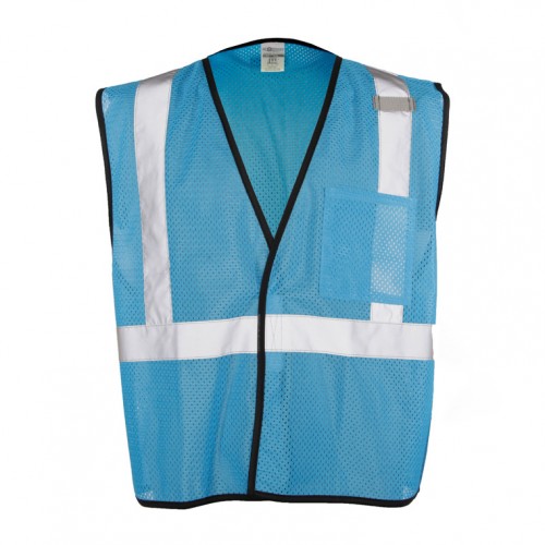 Enhanced Visibility Electric Blue Mesh Vest S/M