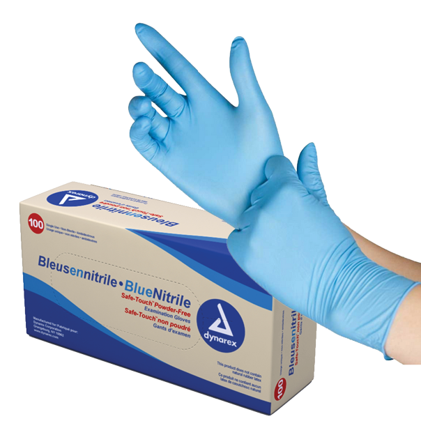Safe-Touch® Blue Nitrile Powder-Free