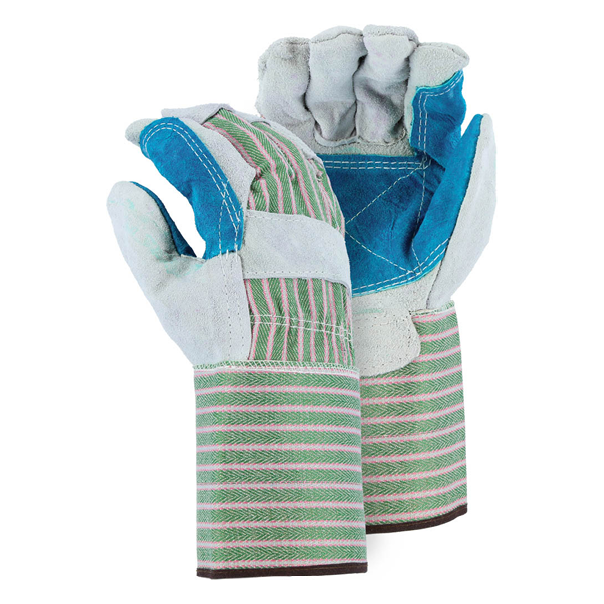4502DPG (Regular Split Leather, Double Palm, Gauntlet Cuff)