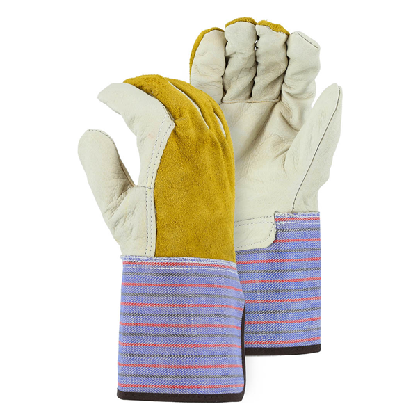 K5G (Grain Cowhide Leather Palm, Split Back, Gauntlet Cuff)