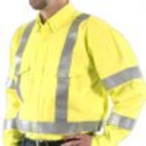 95810 7 oz. Hi-Viz Flame Retardant Cotton Button Up Shirt