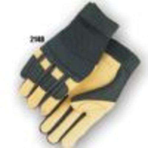 2148 (Gold Deerskin Leather Palm, Wing Thumb, Mesh Back)