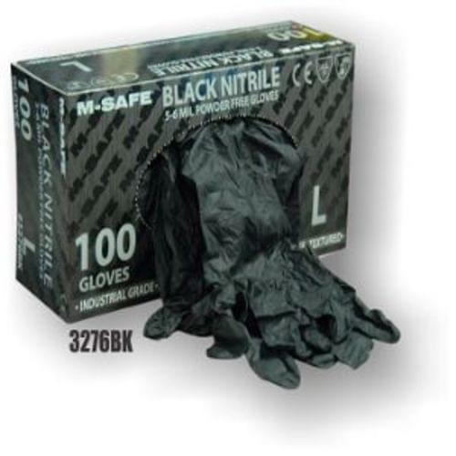 BLACK NITRILE DISPOSABLE GLOVE