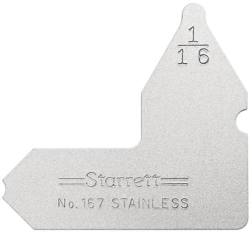 Starrett 50624 RADIUS GAGE 1/16''