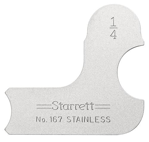 Starrett 50636 RADIUS GAGE 1/4''