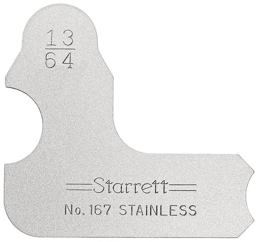 Starrett 50633 RADIUS GAGE 13/64''
