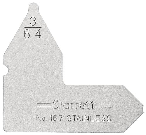Starrett 50623 RADIUS GAGE 3/64''