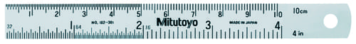 Mitutoyo RULE, SEMI-FLEX, 4'' X 100MM