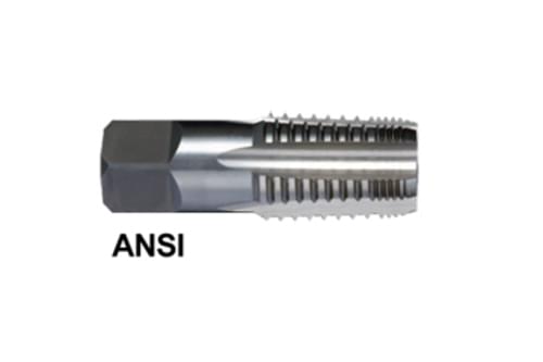YG-1 S1400 - 5 FLUTE STRAIGHT FLUTE NPT/NPTF INTERRUPTED THREAD PIPE TAP BRIGHT