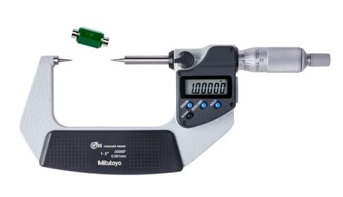 Mitutoyo * DIGIMATIC POINT MIC 15DEG, 2'' (1-2), .00005''/0.001MM, IP65 SPC