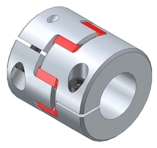 WKE/NK 14-48 Servo-Insert Coupling with clamping hubs - compact design