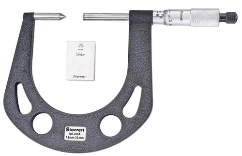 Starrett 67539 MICROMETER DISC BRAKE METRIC 7.6-33mm