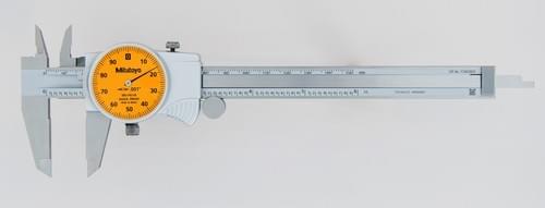 Mitutoyo 6'' DIAL CALIPER ORANGE FACE .1/REV .001