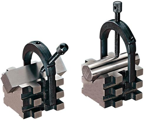 Starrett 52592 V-BLOCKS (2) & CLAMPS (MATCHING PAIR) 