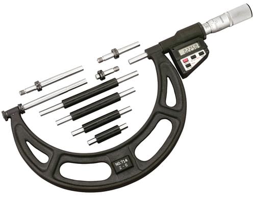 Starrett 64428 ELEC ANVIL MICROMETER 2-6''
