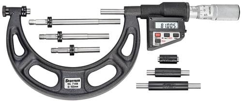 Starrett 66108 ELEC ANVIL MICROMETER 100mm