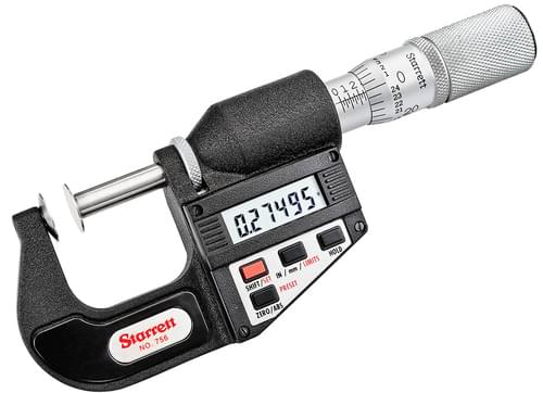 Starrett 64042 ELEC DISC MICROMETER 1''