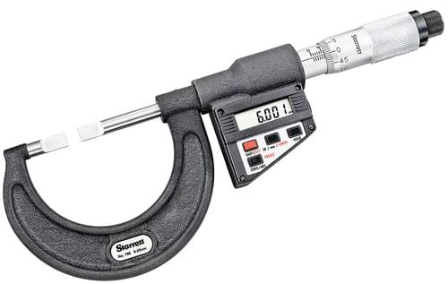 Starrett 66118 ELEC BLADE MICROMETER 25mm (0-25)