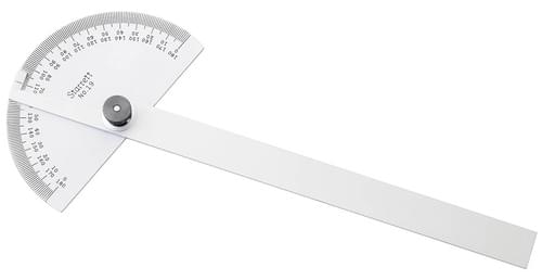 Starrett 50127 STEEL PROTRACTOR 0-180DEGS