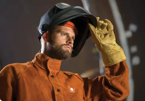 Flame resistant hard hat sweatband orange