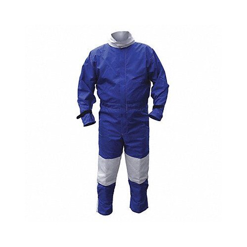 Blue/White Nylon/Cotton ALC Abrasive Blast Suit 5X-Large