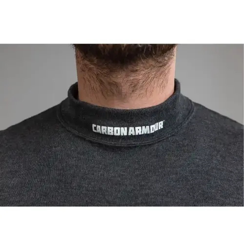 Collar View of FR Base Layer Shirt