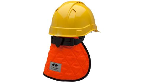 Cooling Hard Hat Pad & Neck Shade – Hi-Vis Orange