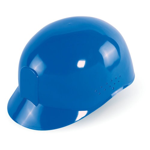 Bullhead Safety - Blue Vented Bump Cap With Four-Point Slide Lock Suspension