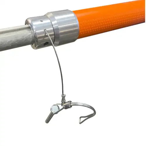 Extendable magnetic safety tool connecting view
