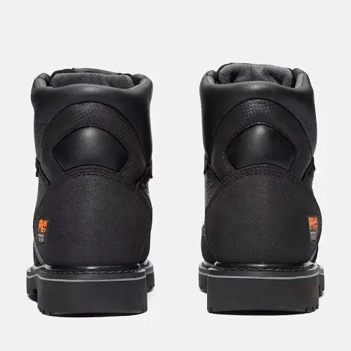 Back View of Timberland PRO TB185516214 brown leather steel toe boot