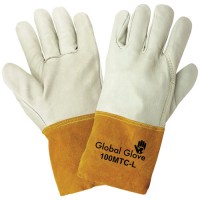 Premium Grain Cowhide Mig/Tig Welder Gloves, 7 (Small)