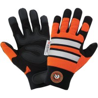 Hot Rod, Performance sports style glove, spandex backing, reflective, synthetic leather palm 