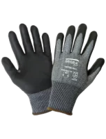 Samurai Glove - 18-gauge salt & pepper color seamless knit glove