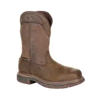Rocky Iron Skull Men's Composite Toe Internal Met Guard Waterproof Western Work Boots