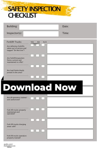 Safety Inspection Checklist