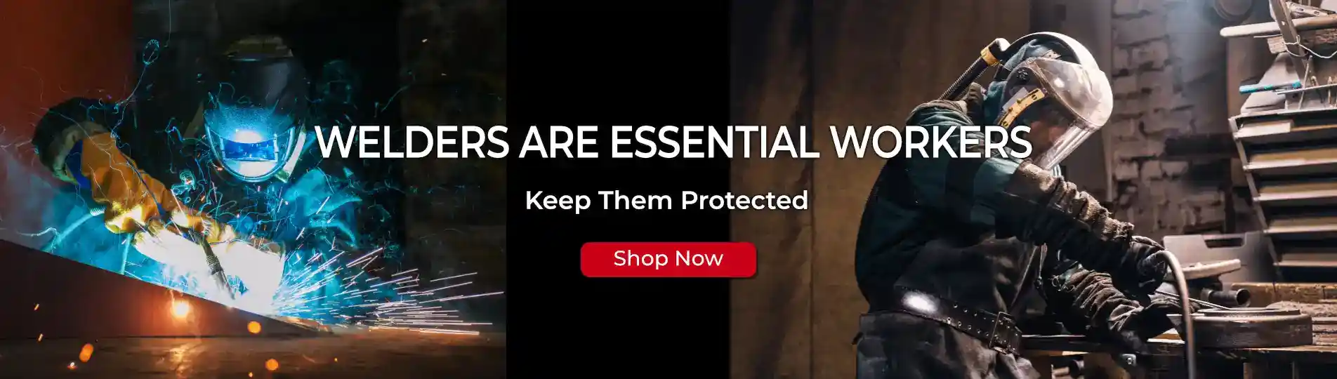 Welders Wearing PPE While Welding