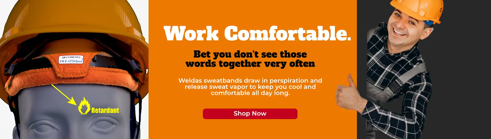 Weldas Work Comfortable Sweatbands Draw In Perspiration Cool All Day