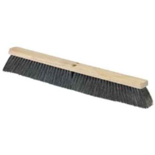 BROOM 24IN HORSEHAIR W PPY CTR WOOD BLK