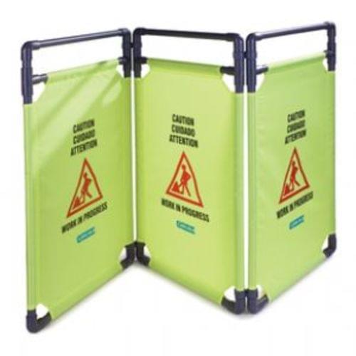 BARRIER CAUTION 3 PANEL YELLOW 1 CS