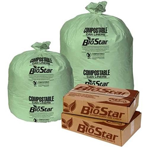 PITBS33G 33 GALLON GREEN COMPOSTABLE LINERS