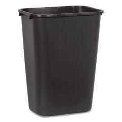 DESKSIDE PLASTIC WASTEBASKET 10.25 GAL BLACK