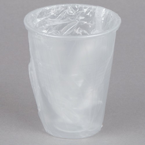 Lodging 9 oz. Translucent, Individually Wrapped Cups - 1000/Case