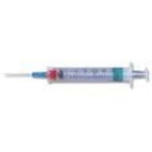 "Syringe,3cc 23g x 1"" safety-lok,reg"